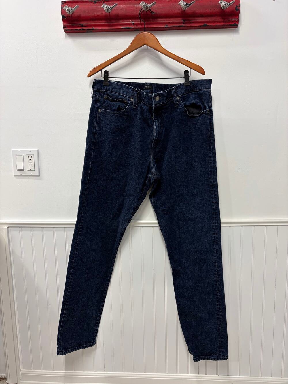 Polo Ralph Lauren Jeans Mens 40 x 34 The Prospect Straight Casual Blue Preppy
